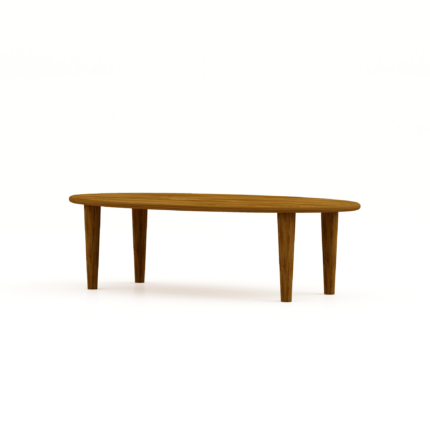 HSM Collection-Ovale Salontafel Tide-130x70x39-Bruin-Mango