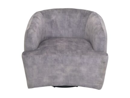 HSM Collection-Draaifauteuil Adore 180-80x77x71-Dolfijn Grijs/Zwart-Stof/Metaal
