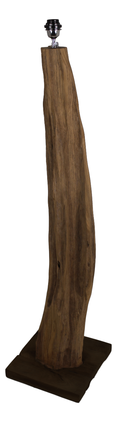HSM Collection-Vloerlamp Abstract-35x35x140-Naturel-Teak