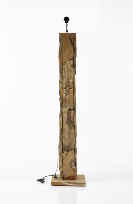 HSM Collection-Vloerlamp Vierkant-30x30x145-Naturel-Teak