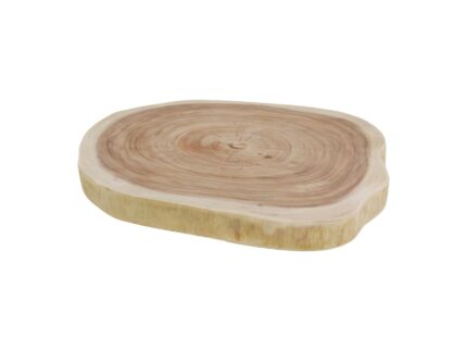 HSM Collection-Rond Tafelblad-ø100x10-Naturel-Munggur