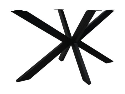 HSM Collection-Tafelonderstel Spider-100x80x72 ( 80x40 mm )-Zwart-Metaal