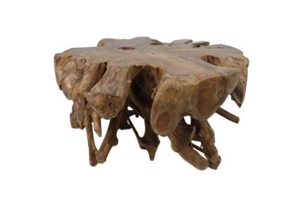 HSM Collection-Salontafel Spider-80x80x40-Naturel-Teak