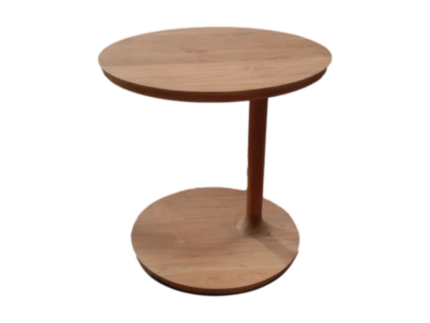 HSM Collection-Ronde Salontafel Coffees-50x50x40-Naturel-Teak