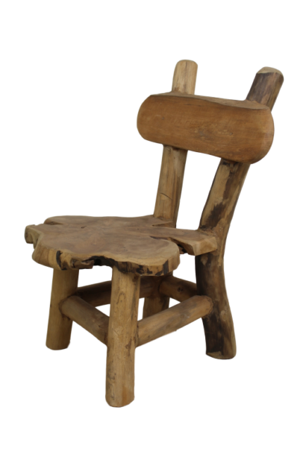 HSM Collection-Kinderstoel Flintstone-30x35x65-Naturel-Teak