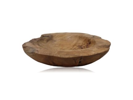 HSM Collection-Fruitschaal Large -ø38-45x15-Naturel-Teak