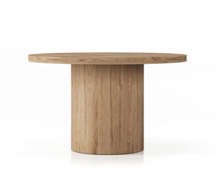 HSM Collection-Ronde Eettafel Dune Verlengbaar-130-180-Naturel-Eiken
