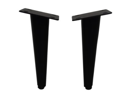 HSM Collection-Salontafelpoot S/4-2.5x10x20-Zwart-Metaal