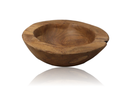 HSM Collection-Fruitschaal Small-ø20-27x6-10-Naturel-Teak