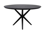 HSM Collection-Ronde Eettafel Zürich-80x80x76-Zwart-Acacia/Metaal