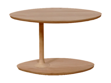 HSM Collection-Ovale Salontafel Coffees-80x50x35-Naturel-Teak
