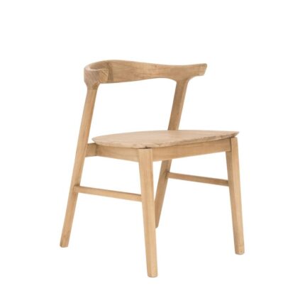 HSM Collection-Eetkamerstoel Flow-53x59x73-Naturel-Teak
