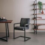 Lomba Armstoel - fabric Houston 101 anthracite - Afbeelding 2
