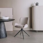 Sora Stoel - fabric Mona 110 Sand (draaibaar) - Afbeelding 2