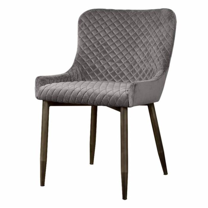Oledo Stoel - fabric Bluvel 14 grey - Afbeelding 1