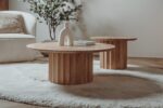 Crotone Salontafel set rond 90ø / 60ø cm - Afbeelding 4