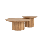Crotone Salontafel set rond 90ø / 60ø cm