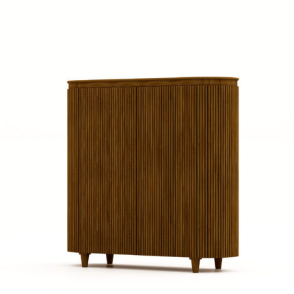 HSM Collection-Wandkast Tide 4 Deur-140x45x140-Bruin-Mango