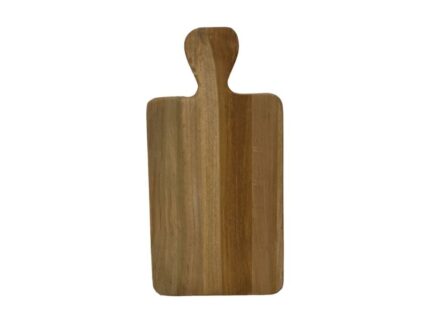 HSM Collection-Snijplank Met Handvat-40x20x2-Naturel-Teak