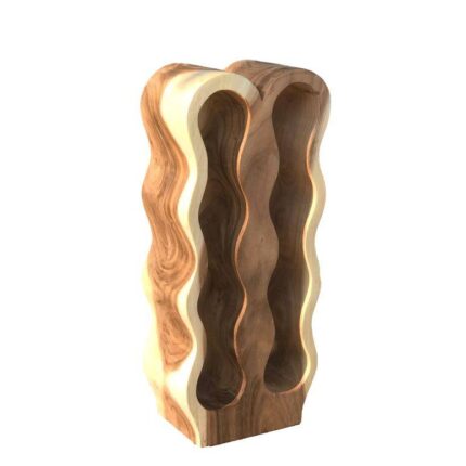 HSM Collection-Staand Wijnrek Vins 8 Flessen-29x16x68-Naturel-Munggur