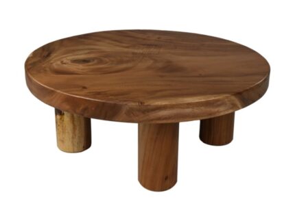 HSM Collection-Ronde Salontafel-Ø80x32-Bruin-Munggur