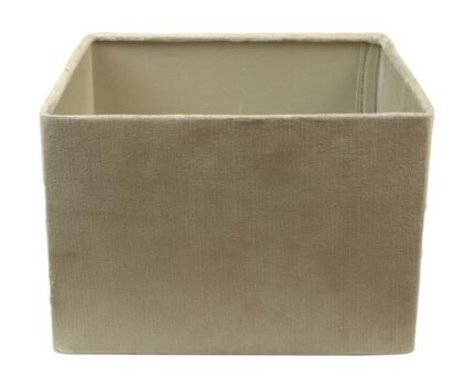 HSM Collection-Vierkante Lampenkap-30x30x20-Grijs-Stof