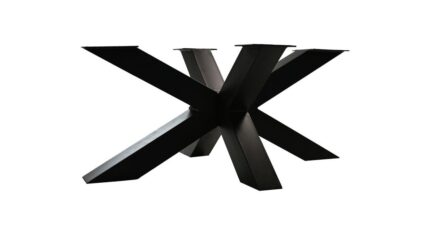 HSM Collection-SalonTafelonderstel Spider Oakland-90x60x40 (75x75mm)-Zwart-Metaal