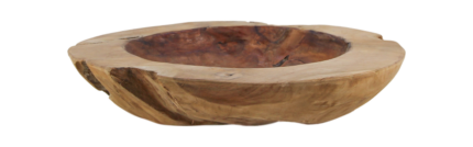 HSM Collection-Fruitschaal Large -ø35-45x10-Naturel-Teak