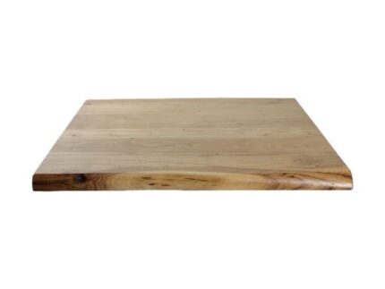 HSM Collection-Vierkant Tafelblad Live Edge-80x80x4-Naturel-Acacia