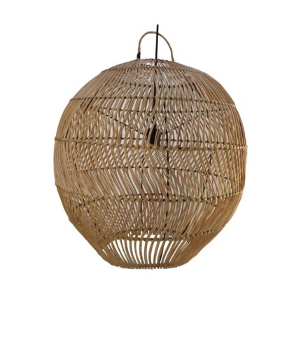 HSM Collection-Hanglamp Rotan-55x55x55-Naturel-Rotan