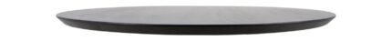 HSM Collection-Rond Tafelblad Zurich-ø80x3,8-Zwart-Acacia