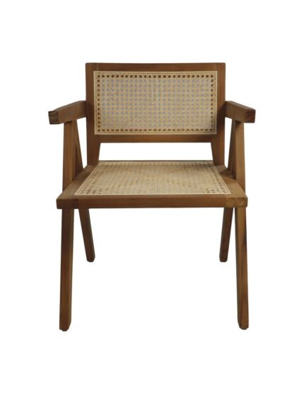 HSM Collection-Fauteuil Accent-58x60x79-Naturel-Teak/Rotan