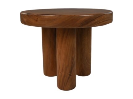 HSM Collection-Ronde Salontafel-Ø50x40-Bruin-Munggur
