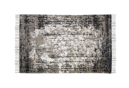 HSM Collection-Vloerkleed -180x120x0,35-Blauw/Beige-Katoen