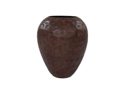 HSM Collection-Vaas Rustiek -ø45x55-Bruin-Metaal