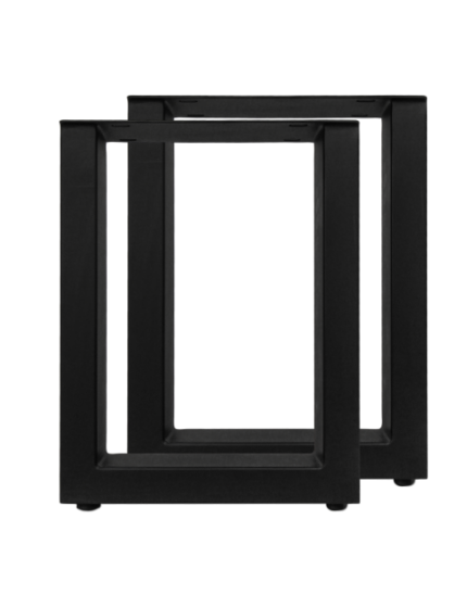 HSM Collection-Eetbankpoten Model U S/2-32x10x42 (80x40mm)-Zwart-Metaal